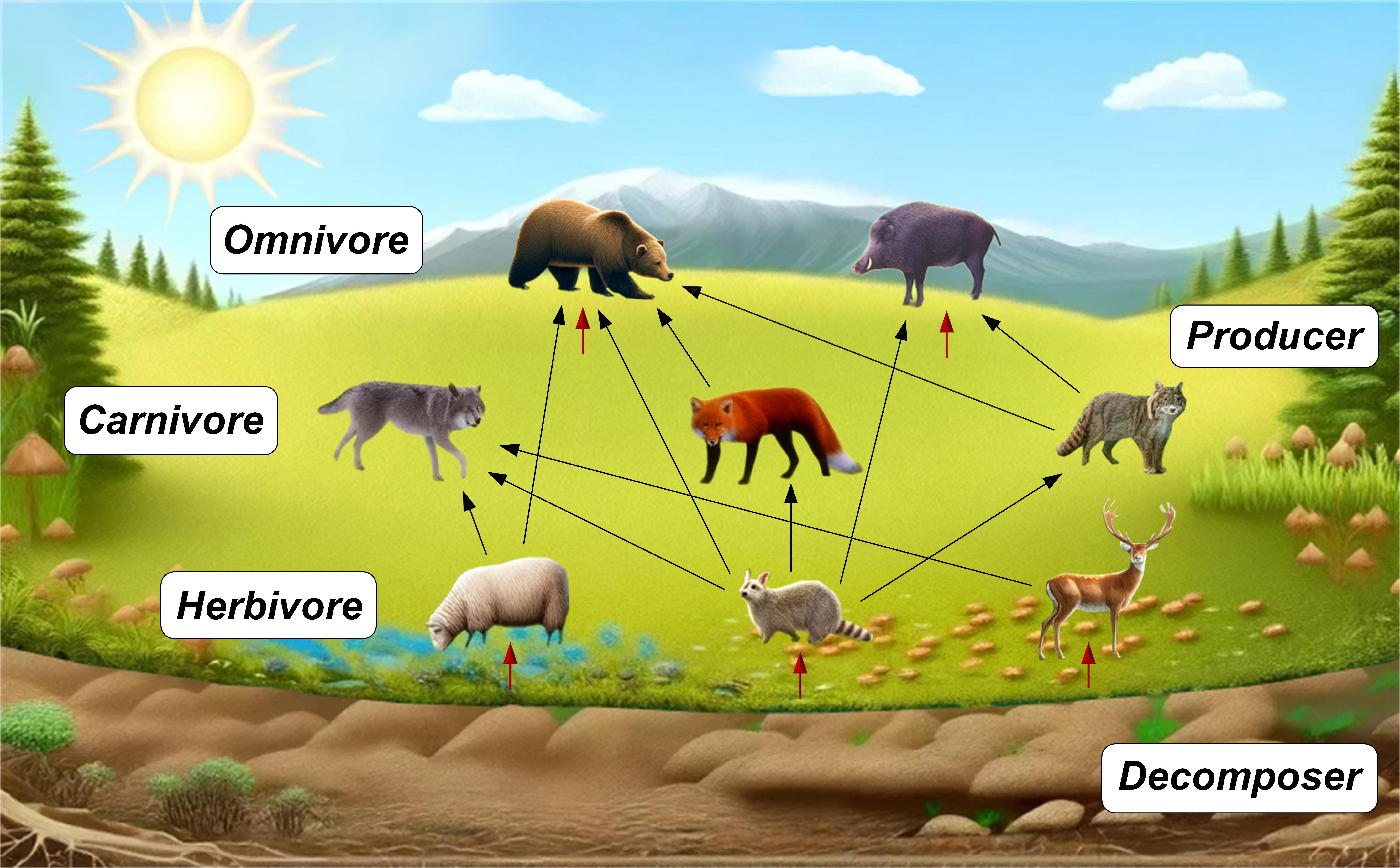 Illustration of the ecological cycle inspiration behind ECO